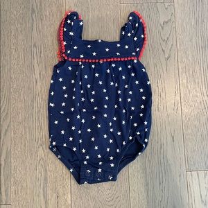 Carters Fourth of July stars romper